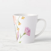 watercolor flower editable latte mok (Rechts)