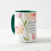 watercolor flower editable mok (Voorkant links)