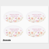 watercolor flower editable ovale sticker (Vel)