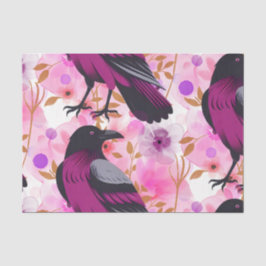 Watercolor Flowers Floral Raven Botanicals Tissuepapier