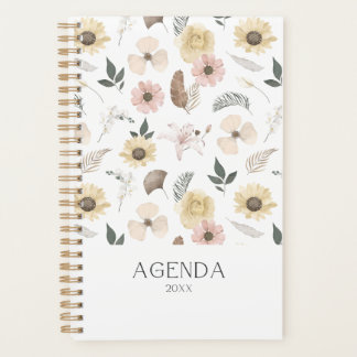 Watercolor Flowers Planner