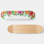 Watercolor Flowers Skateboard (Horz)