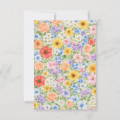 Watercolor Garden Flower Wedding Invitation (Dos)