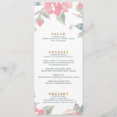 WATERCOLOR GARDEN MARIAGE Menu mariage dîner (Devant)