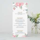 WATERCOLOR GARDEN MARIAGE Menu mariage dîner (Debout devant)