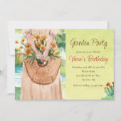 Watercolor Garden Party Invitation (Devant)