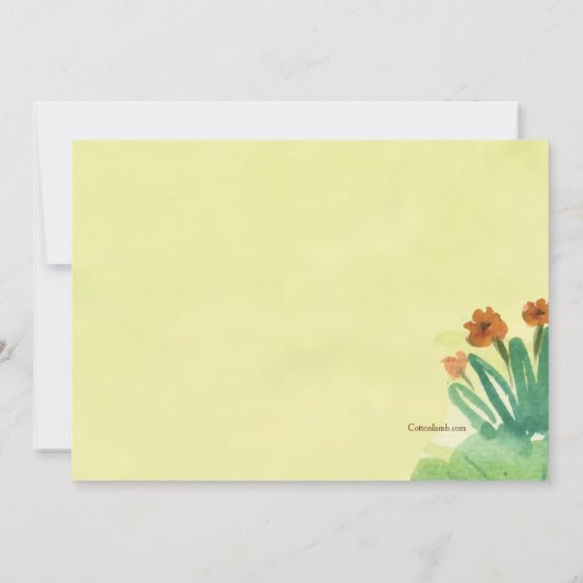 Watercolor Garden Party Invitation (Dos)