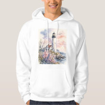 Watercolor geschilderde vuurtoren
