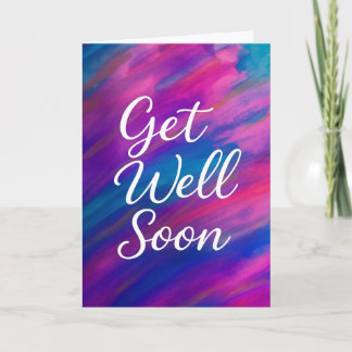 Watercolor Get Well Soon Kaart