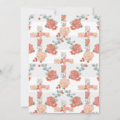 Watercolor Girl Angel Baptême Invitation (Dos)