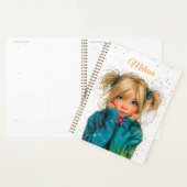 Watercolor Girl Any Name (Devant avec enveloppe)