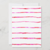 Watercolor Girls Galentines Fête Invitation (Dos)