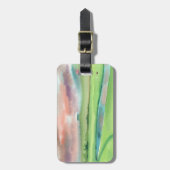 Watercolor Golf Bagagelabel (Voorkant verticaal)