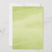 Watercolor Golf Par-Tee Verjaardag Kaart (Achterkant)