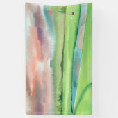 Watercolor Golf Spandoek (Verticaal)