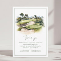 Watercolor Golfbaan Condoleance
