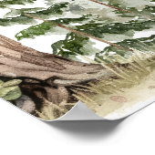 Watercolor Green Forest Personalized Business Poster (Hoek)