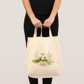 Watercolor Green Frog Tote Bag (Voorkant (product))