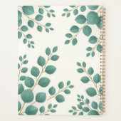 Watercolor Green Leaves Custom Planner (Dos)