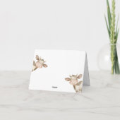 Watercolor Green Tractor Farm Merci Cartes (Dos)