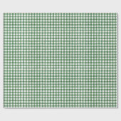 Watercolor Green & White Gingham Cadeaupapier (Vlak)