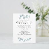 Watercolor greenerife Bachelorette invitation (Debout devant)