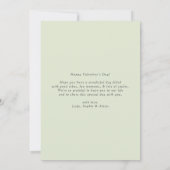 Watercolor Greenery and Roses Valentine's Day (Achterkant)