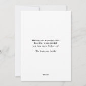 Watercolor Griezelen Fijne Halloweenkaart Feestdagenkaart (Achterkant)