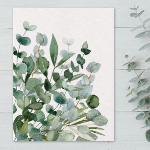 Watercolor groen bladgroen bladeren briefkaart