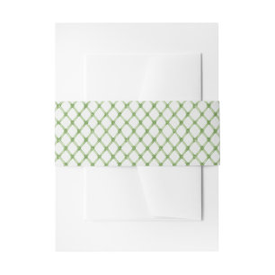 Watercolor groene bamboe rooster tailleband uitnodigingen wikkel