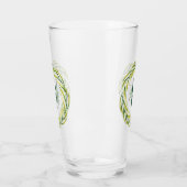 Watercolor Groene Frame Monogram ID667 Glas (Links)