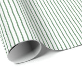 Watercolor Groene Streep Cadeaupapier (Rol Hoek)