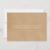 Watercolor Groenery Rustieke Kraft Bedankt (Achterkant)