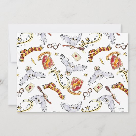 Watercolor GRYFFINDOR™ Hedwig Pattern (Voorkant)