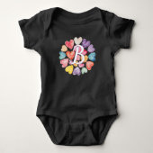Watercolor Harten Monogram Romper (Voorkant)
