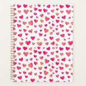 Watercolor Heart Motif Art Planner (Devant)