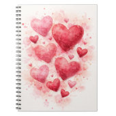 Watercolor Hearts Journal (Devant)