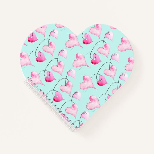 Watercolor Hearts Valentine's Journal (Devant)