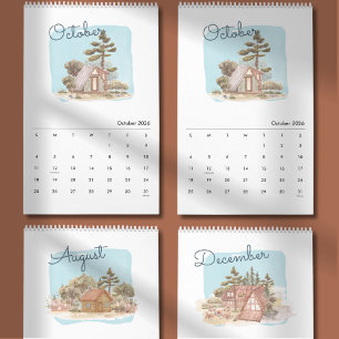 Watercolor Helder & Opgewekt 2026 Planner Kalender