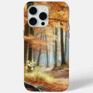 Watercolor Herfstbos: Levendige Herfst Kunst iPhone 15 Pro Max Hoesje
