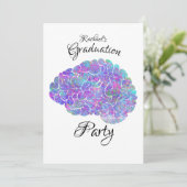 Watercolor Hersenpan Kaart (Staand voorkant)