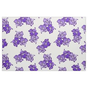 Watercolor Hibiscus Hawaiaanse Tropisch Stof