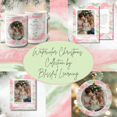 Watercolor Holiday Photo Coffee Mug