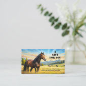 Watercolor Horse équitation Leçons Certificat cade (Debout devant)