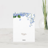Watercolor Hortensia Condoleancekaart Bedankkaart (Achterkant)