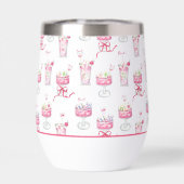 Watercolor Hot Pink Mahjong Cocktails (Arrière)