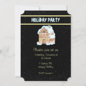 Watercolor House Fête Invitation (Devant)