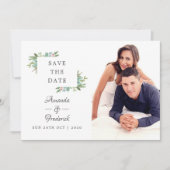 Watercolor Hulst Kerst Huwelijk Bewaar de Datum Save The Date (Voorkant)