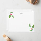 Watercolor Hulsttakjes 2 Notitiekaart Notitiekaartje (Voorkant / Achterkant in situ)