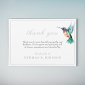 Watercolor Hummingbird Funeral Memorial Merci